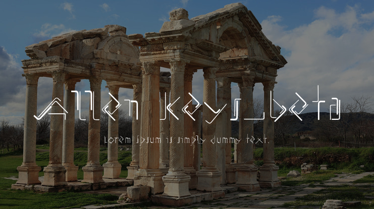 Allen Keys_beta Font