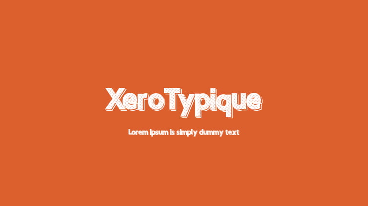 XeroTypique Font