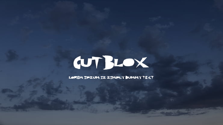 CutBlox Font