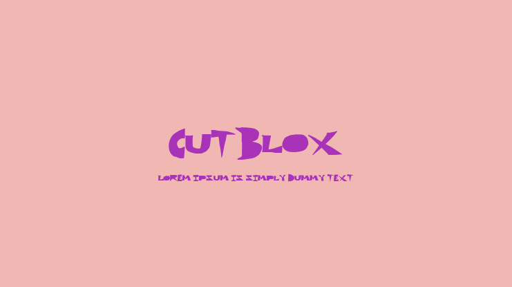 CutBlox Font