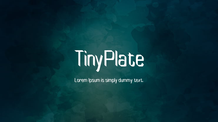 TinyPlate Font Family
