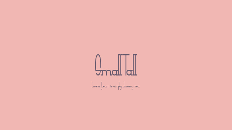 SmallTall Font