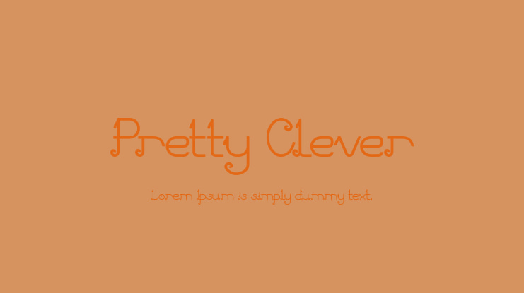 Pretty Clever Font