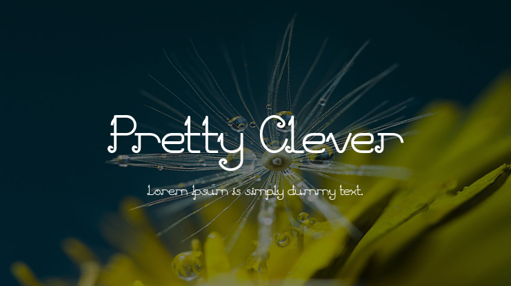 Pretty Clever Font