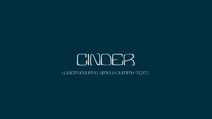 Cinder Font