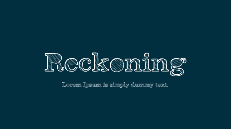 Reckoning Font