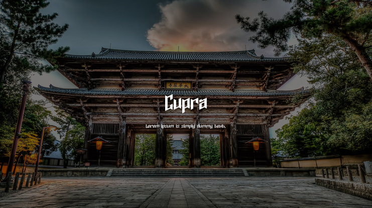 Cupra Font