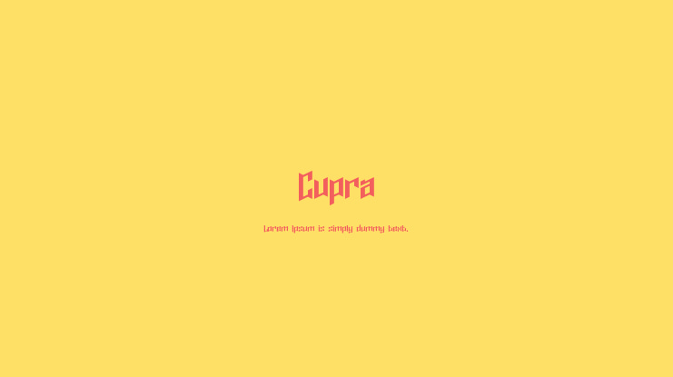 Cupra Font