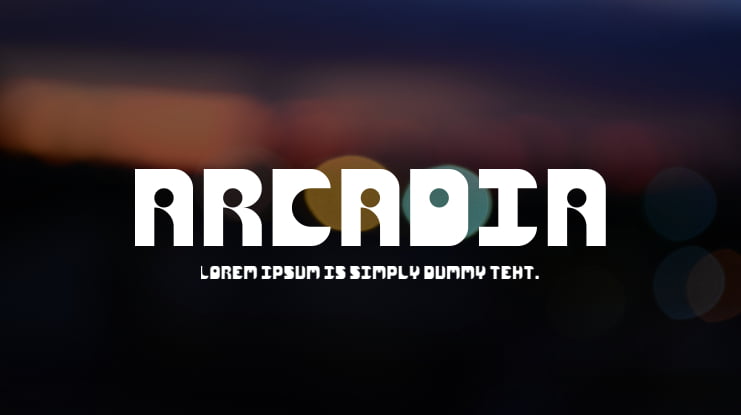 Arcadia Font