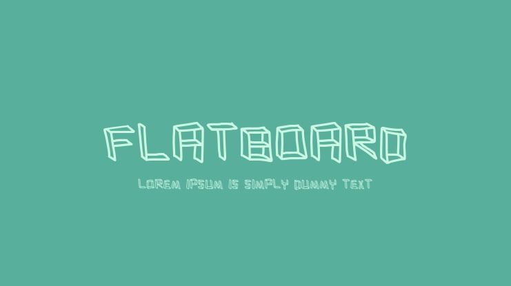 flatboard Font