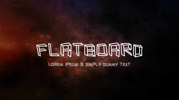flatboard Font