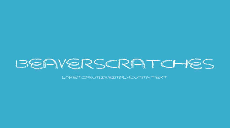 BeaverScratches Font