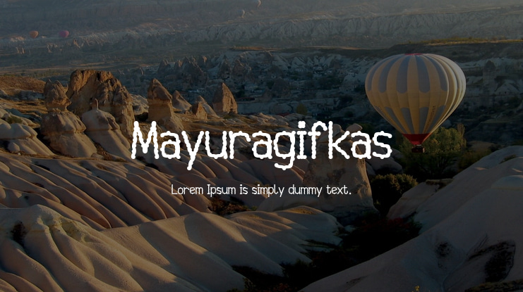 Mayuragifkas Font Family