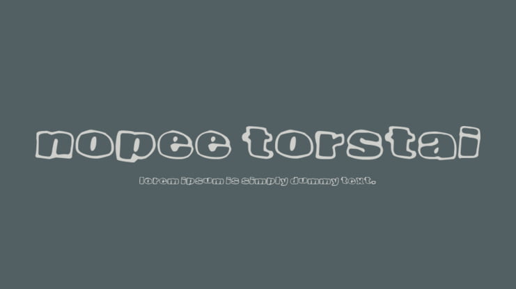 Nopee Torstai Font