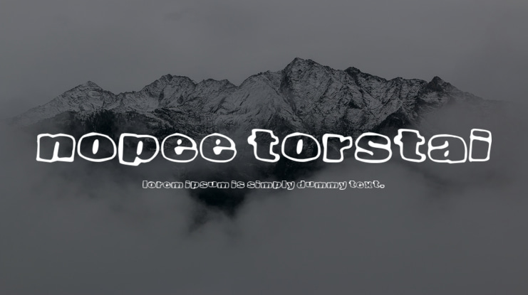 Nopee Torstai Font