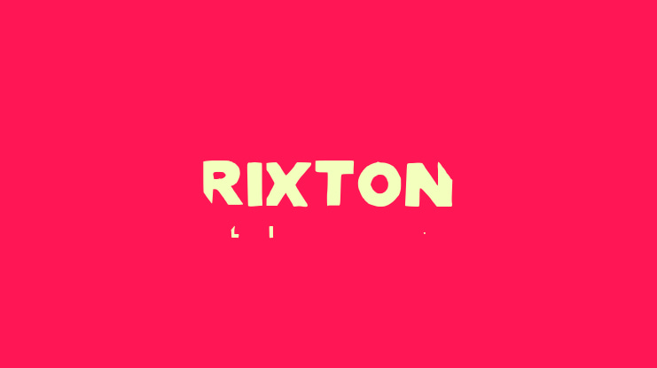 RIXTON Font