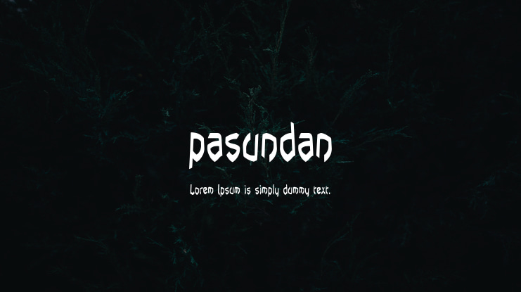 pasundan Font