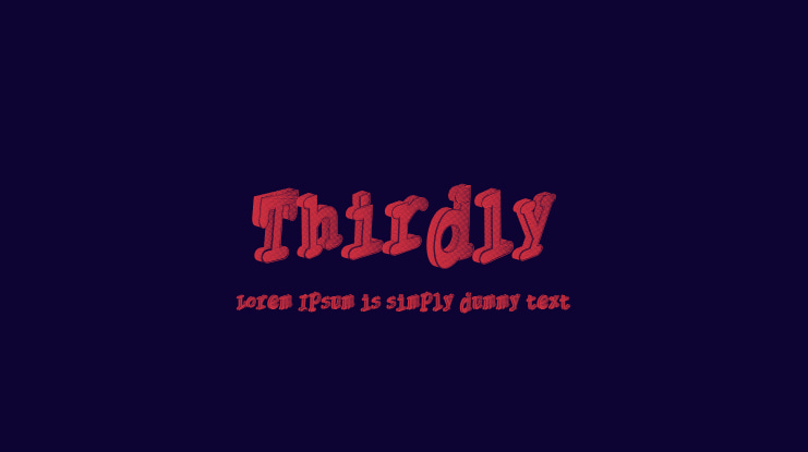 Thirdly Font