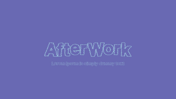 AfterWork Font