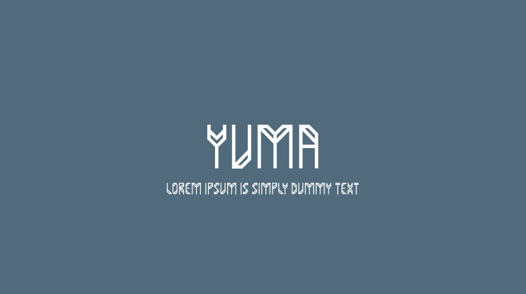 Yuma Font
