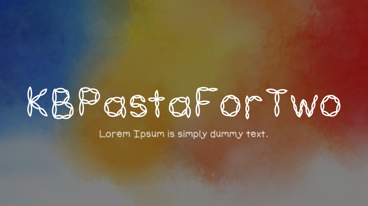 KBPastaForTwo Font