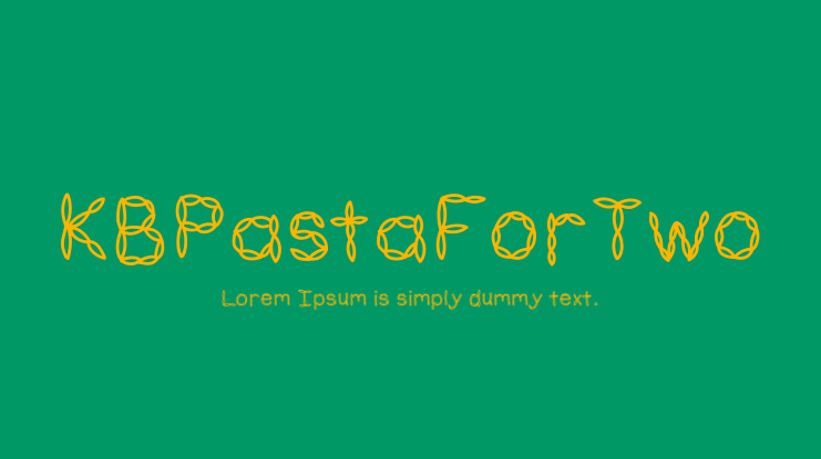 KBPastaForTwo Font