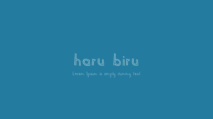 haru biru Font
