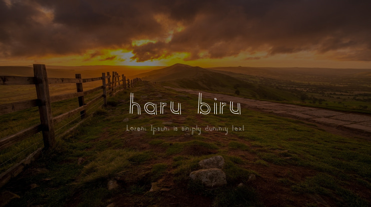 haru biru Font
