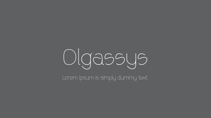 Olgassys Font