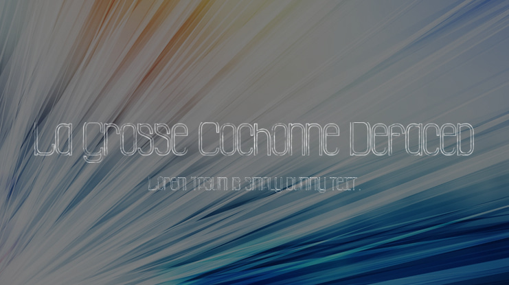 La Grosse Cochonne Defaced Font Family