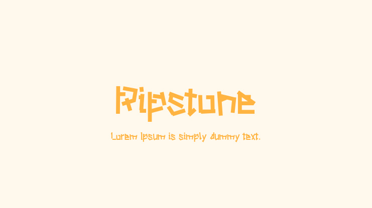 Ripstone Font