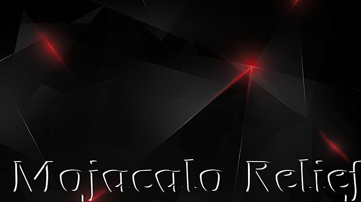 Mojacalo Relief Font