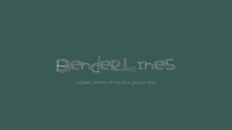 BenderLines Font