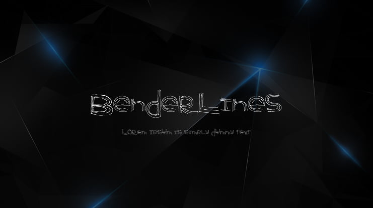BenderLines Font