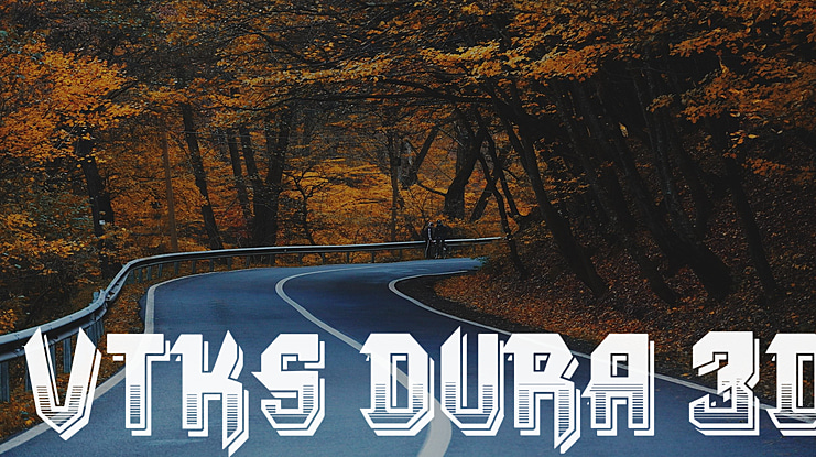 VTKS DURA 3D Font