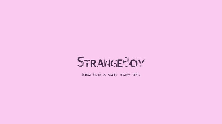 StrangeBoy Font
