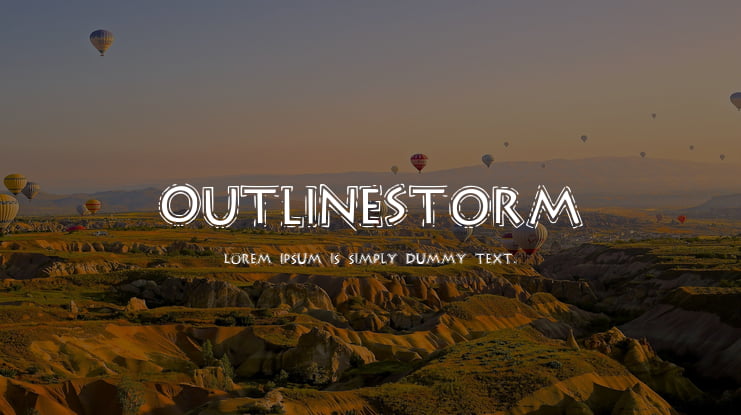OutlineStorm Font