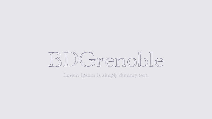 BDGrenoble Font