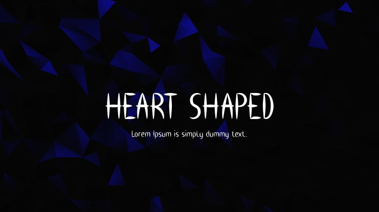 HEART SHAPED Font Family