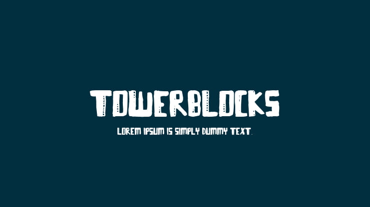 TOWERBLOCKS Font