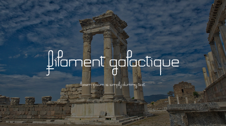 Filament Galactique Font