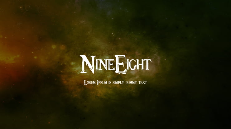NineEight Font