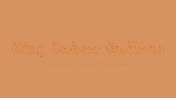 King Cobra-Hollow Font Family
