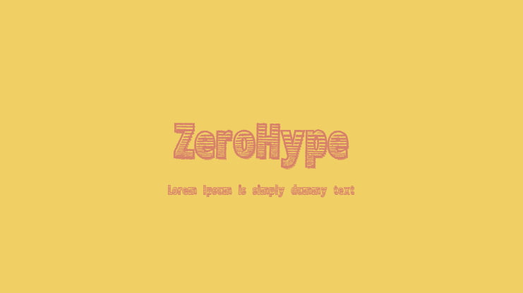 ZeroHype Font