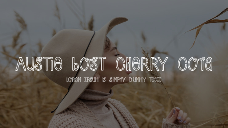 Austie Bost Cherry Cola Font