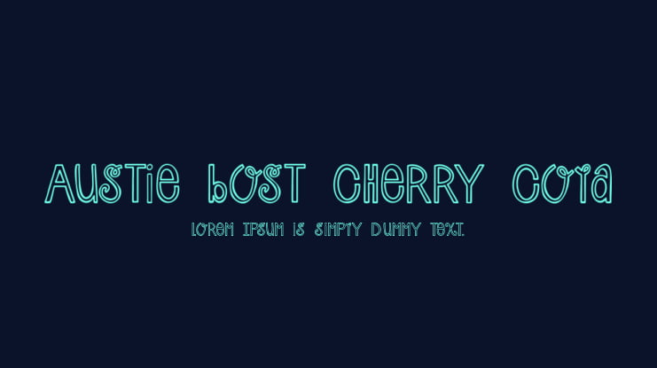 Austie Bost Cherry Cola Font