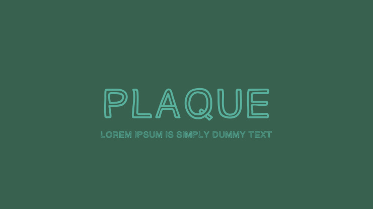 PLAQUE Font Family