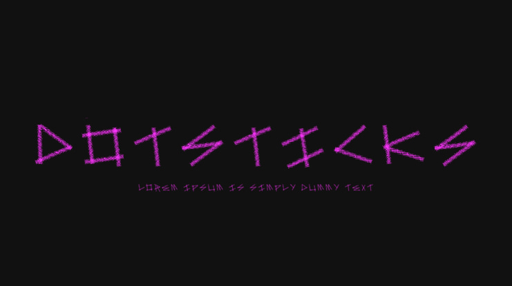 DotSticks Font
