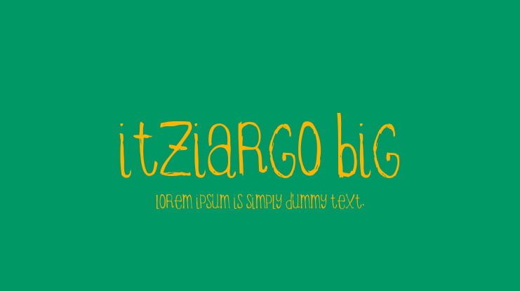 ITZIARGO BIG Font