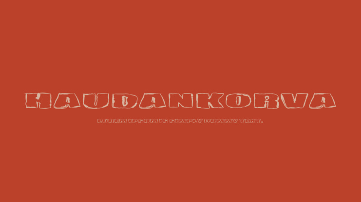 Haudankorva Font
